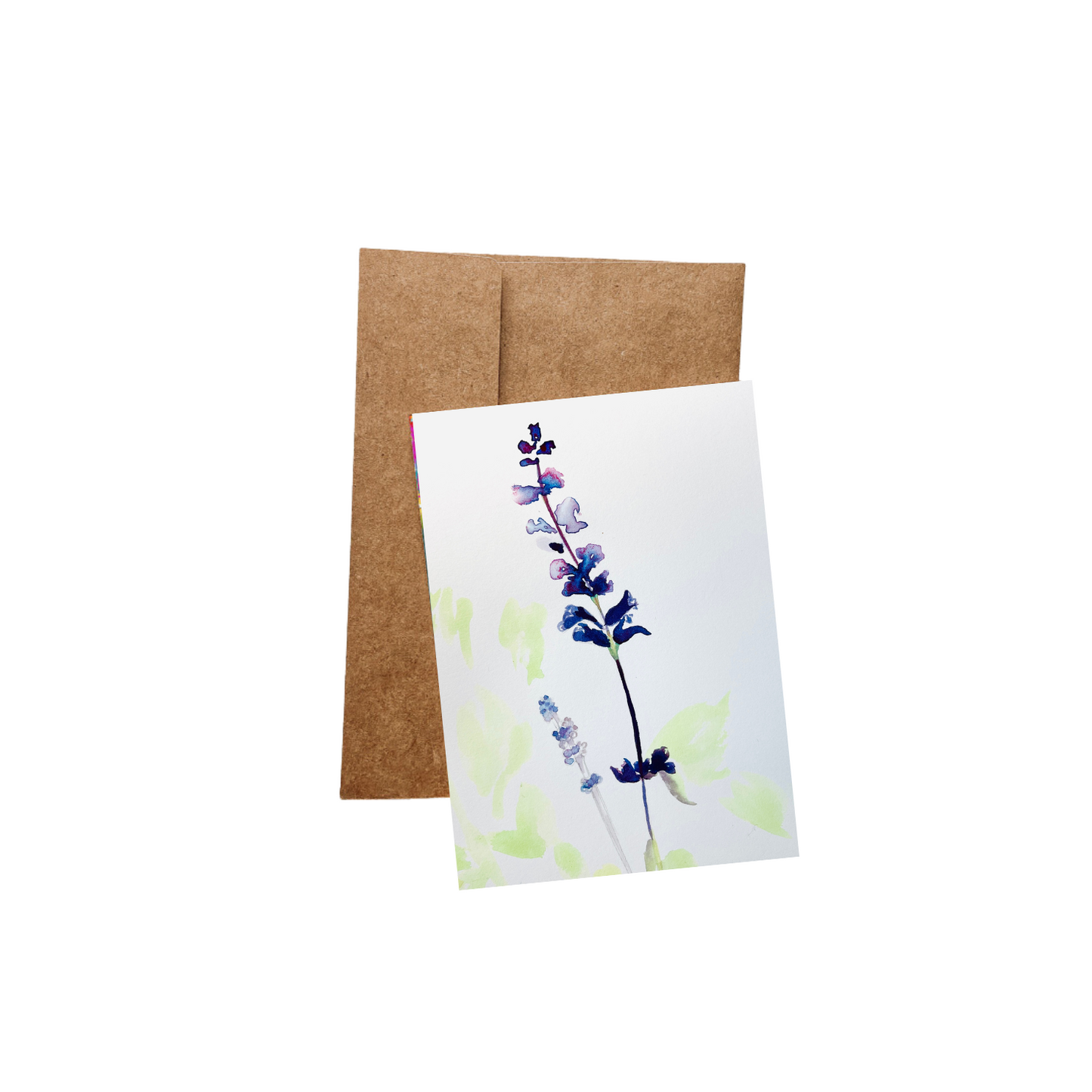 Purple Stem  Greeting Card