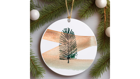 Abstract Pine Ornament